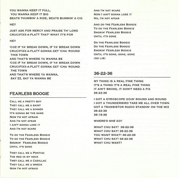 ZZ Top  XXX : Booklet 1 JPN